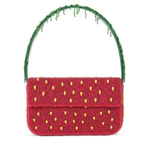 NWT Staud strawberry beaded bag